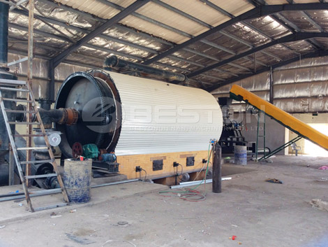tyre to oil plant